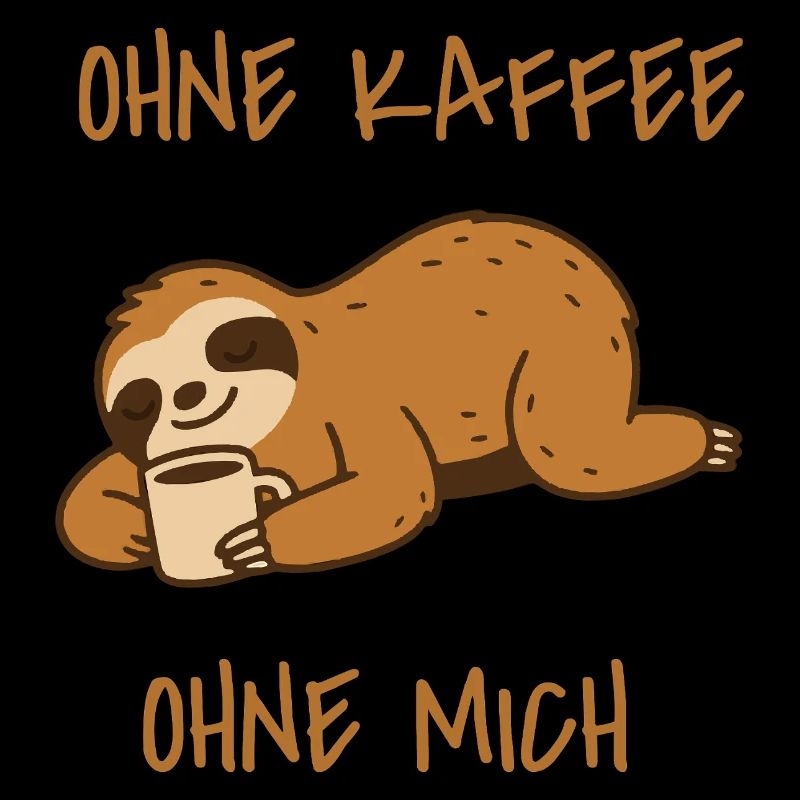 Faultier Ohne Kaffee ohne mich