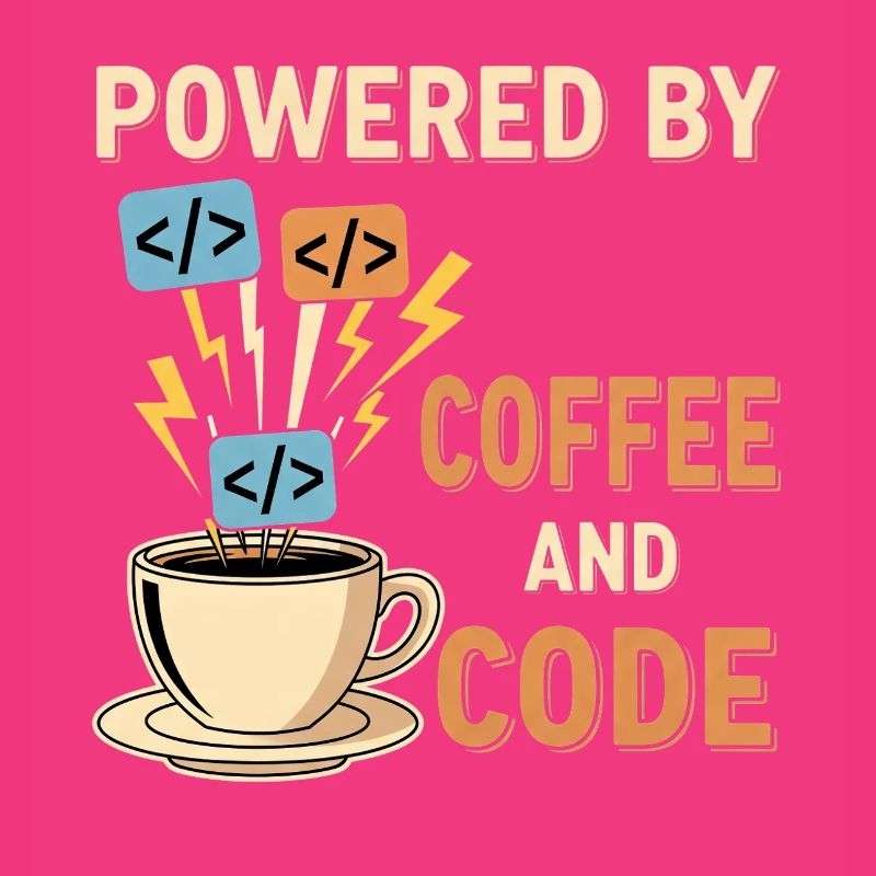 Programmer Coffee Motif Design
