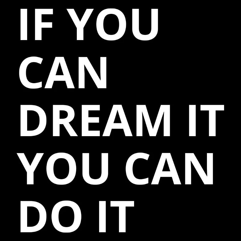 Réalisation du rêve Motivation Typo