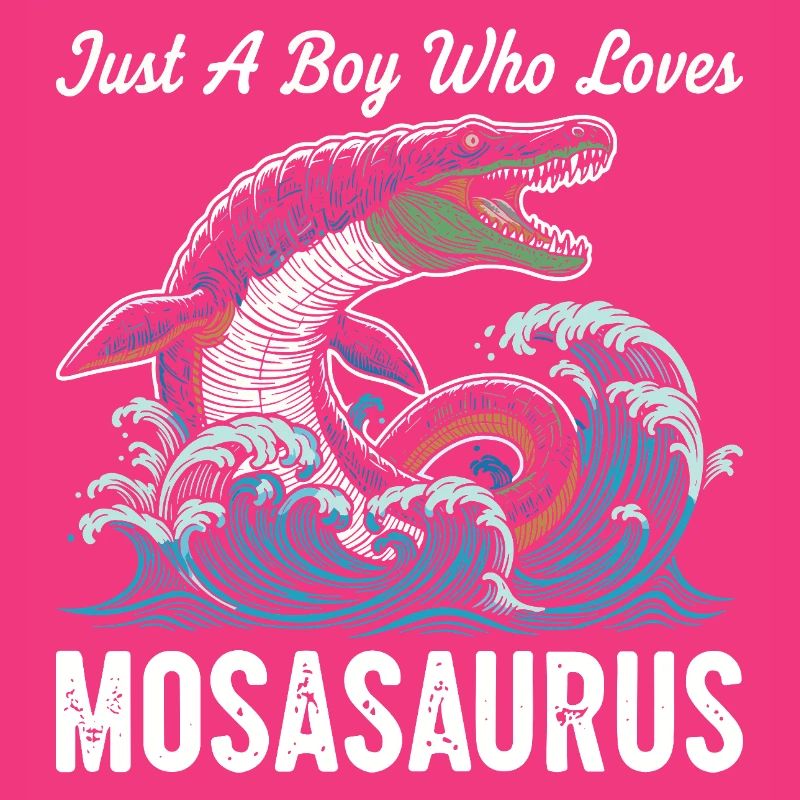 Nur ein Junge, der Mosasaurus liebt