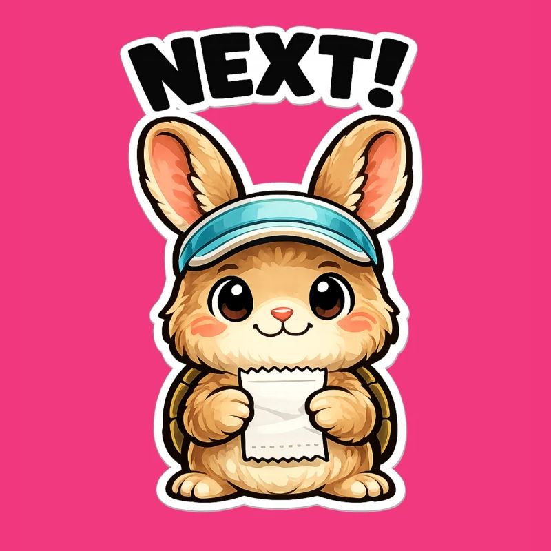 Next Bunny Note Sticker