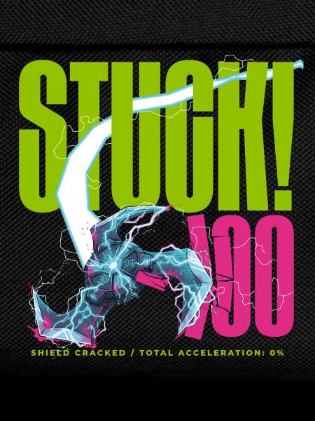 STUCK! 100 Shield Cracked