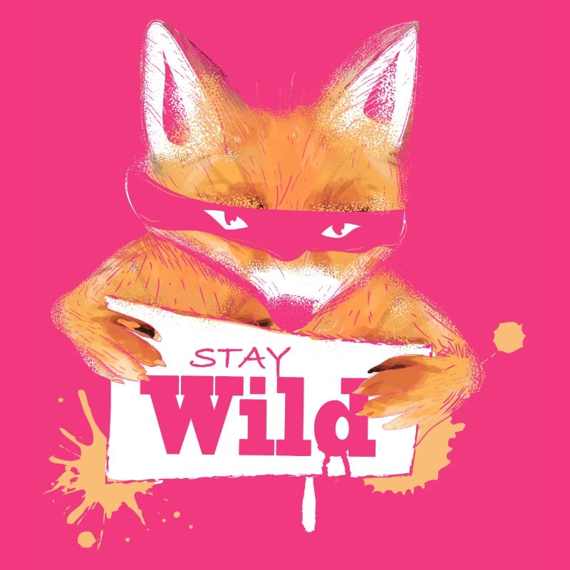 Fuchs mit einer Nachricht