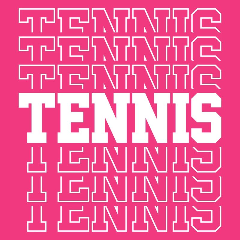 Tennis Typography Pattern Multiple Font