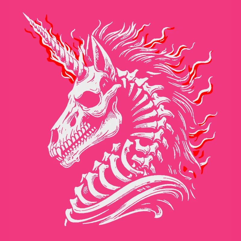 Flaming Skeleton Steed