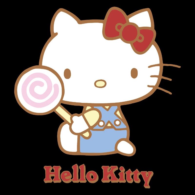 Hello Kitty Avec Une Sucette