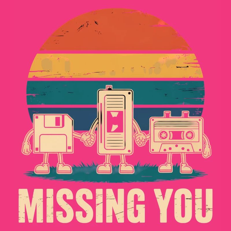 Kassette VHS Floppy Disc Diskette Retro