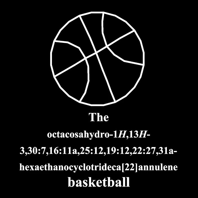 Basketball Molecule - IUPAC Nomenclature - Nerd Humor