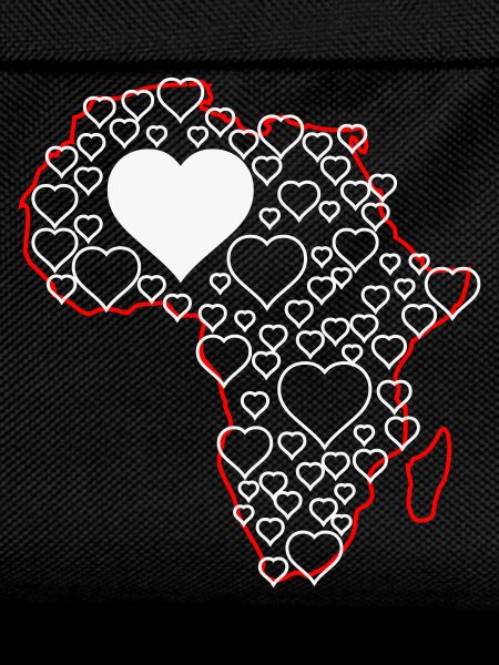 Africa Heart Pattern: Love Continents