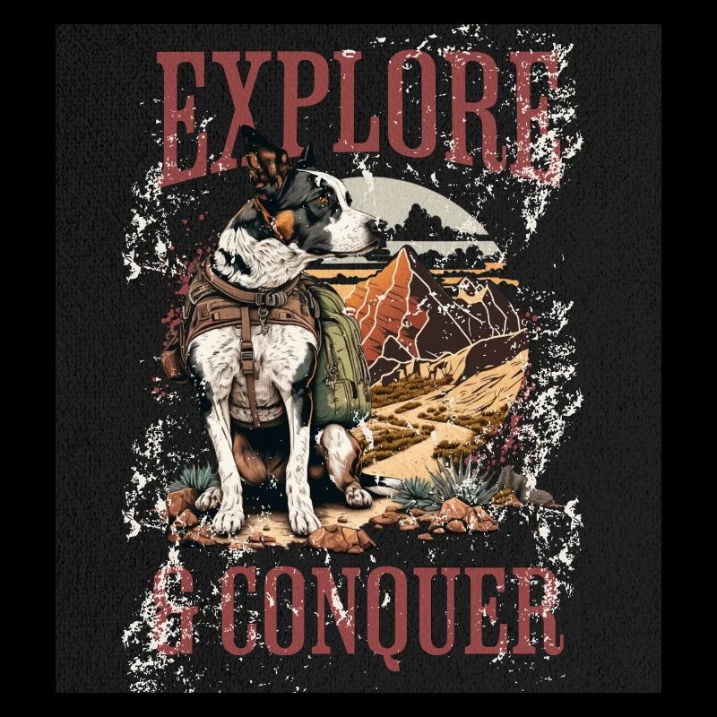 Explore & Conquer: Dog in Desert Adventure
