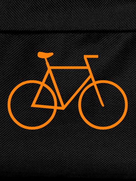 Orange bicycle