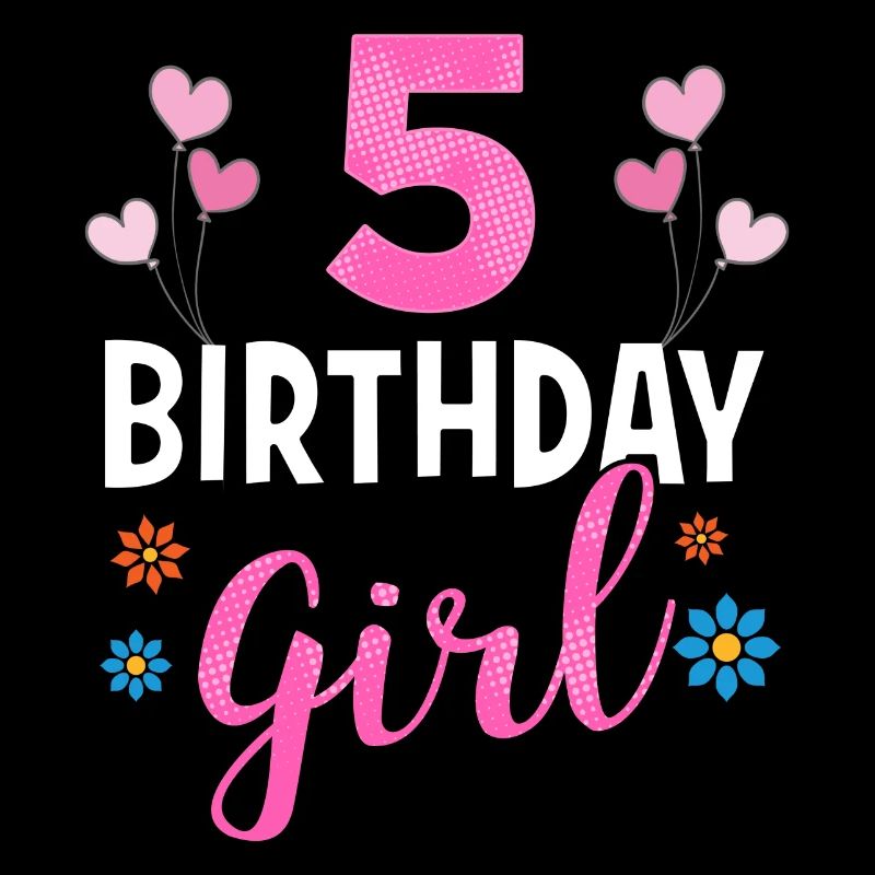 Fille d'anniversaire - 5 ans