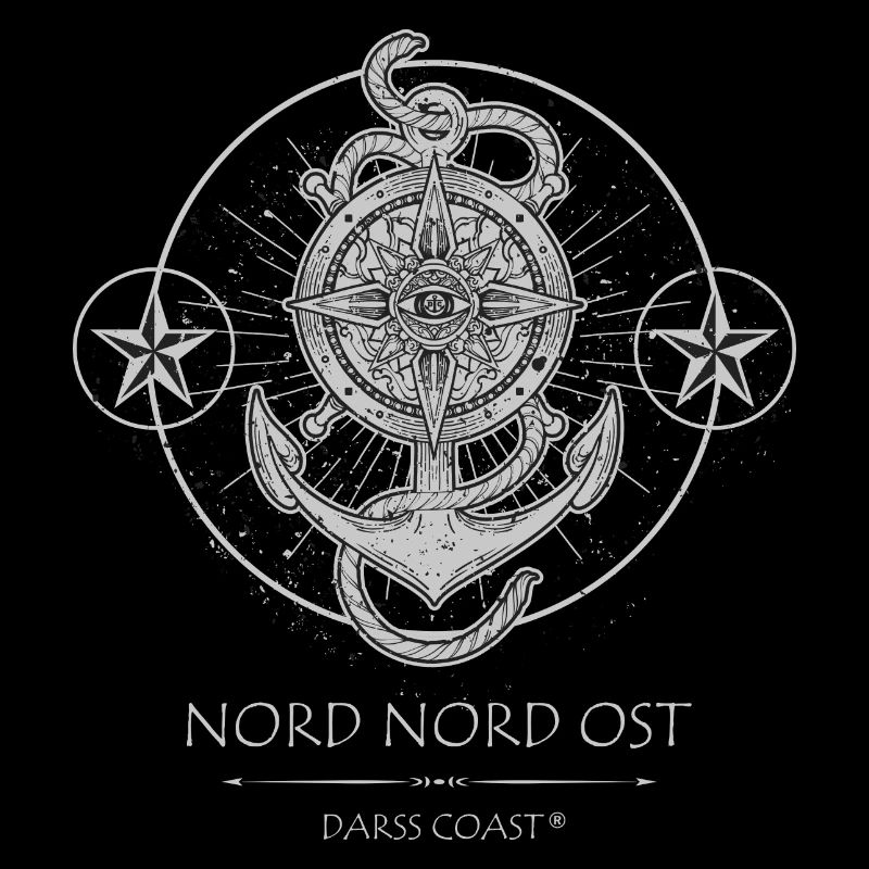 DarssCoast Nord Nord Ost, steering wheel anchor wind rose
