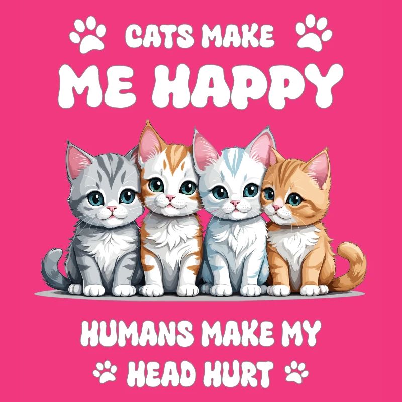 Cats make me happy...
