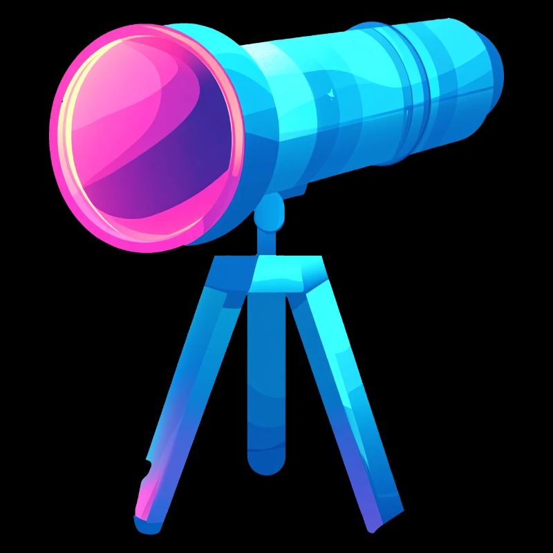 Conception de télescope plat et coloré