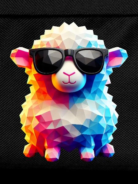 Coole Lammfell-Sonnenbrille