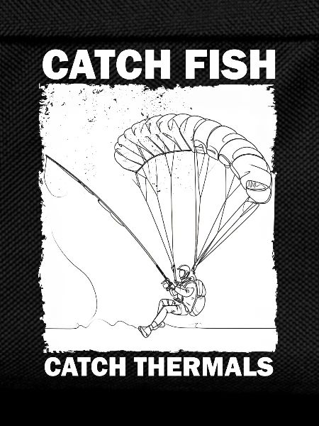Angler with parachute