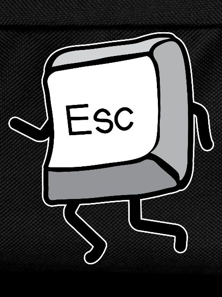 Cartoon Bewegung Esc-Taste