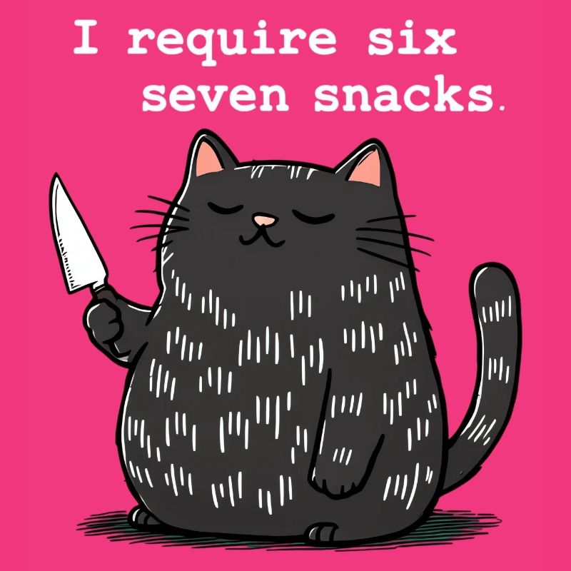 6-7 Mème Internet 6 7 Snack Cat