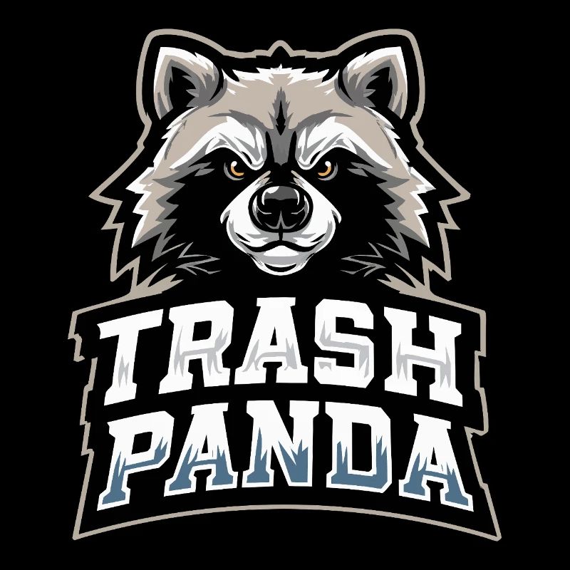 Trash Panda Raccoon Emblem