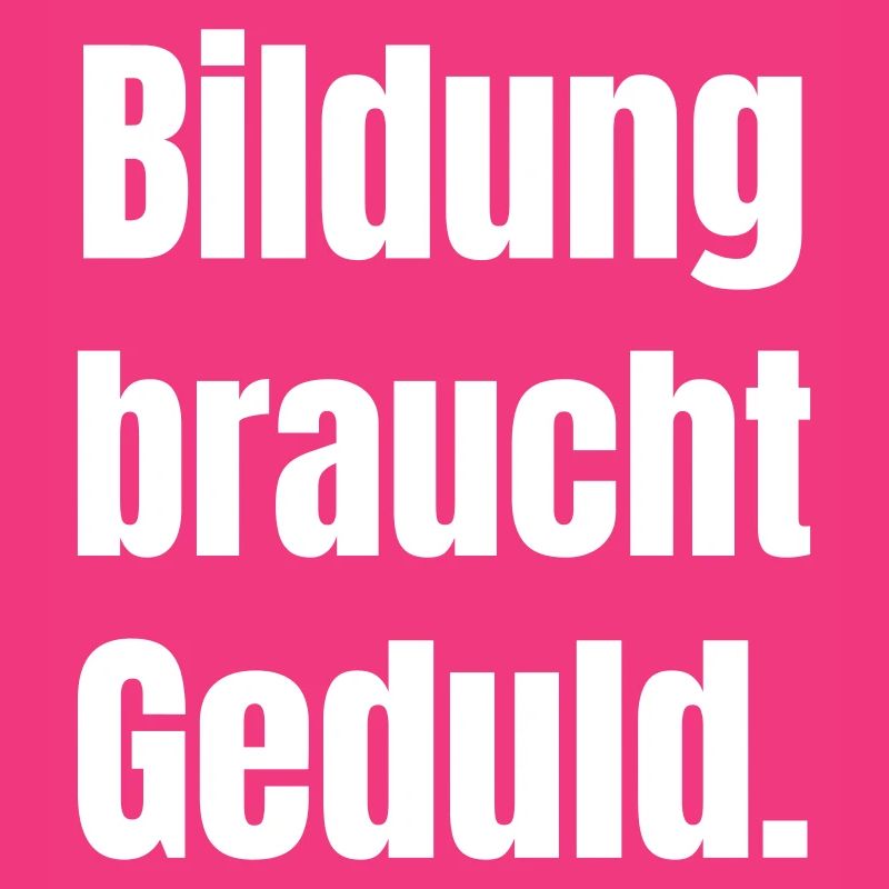 Education needs patience