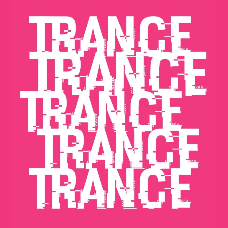 Trance Typographic Pattern