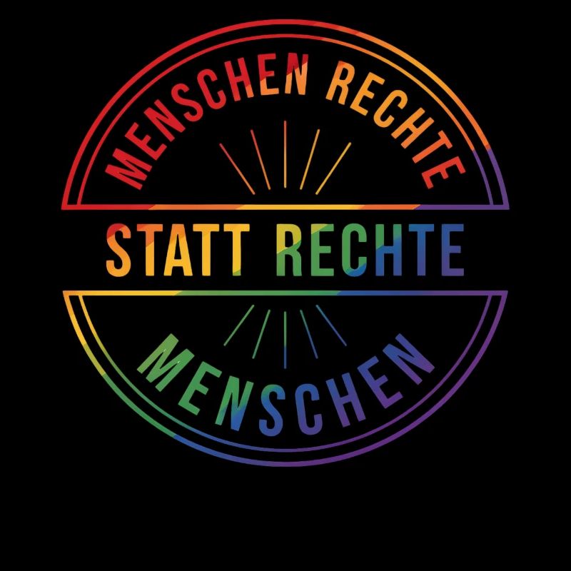 Menschenrechte Statement Pride Regenbogen
