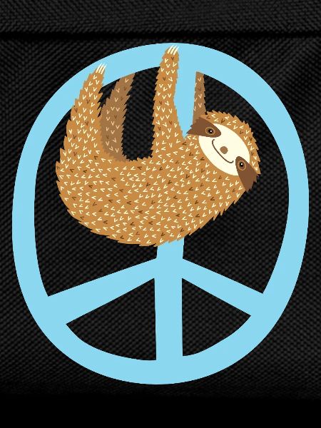 Faultier Peacezeichen
