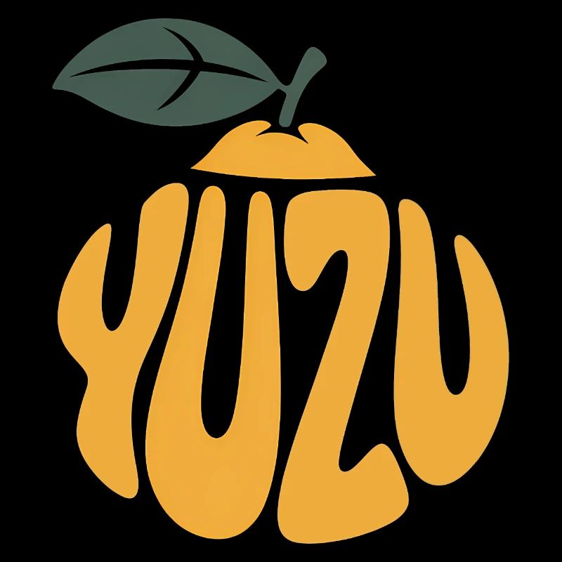 Yuzu - Cool Fruit Logo