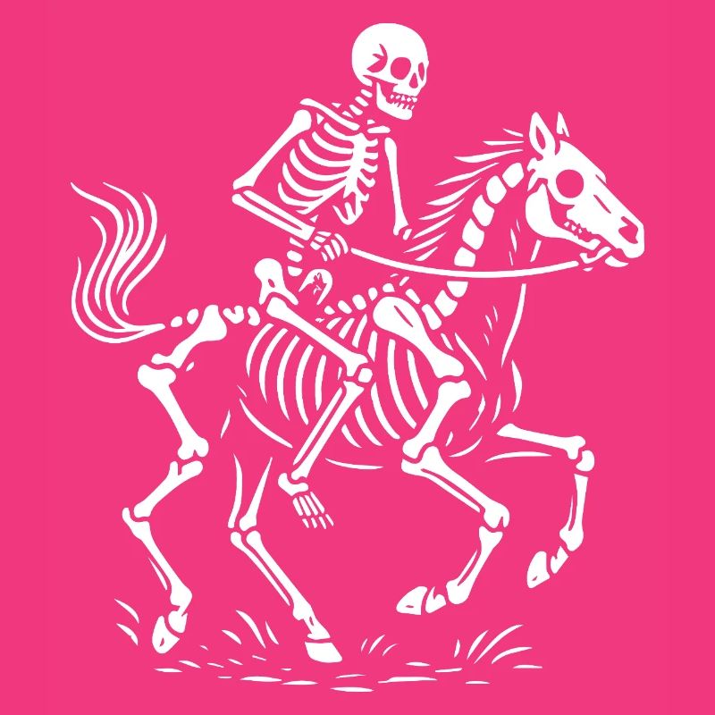 Ätherischer Skelettreiter Illustration