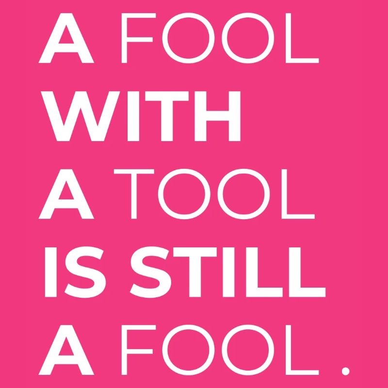 Toolwise Fool: Bold Typography