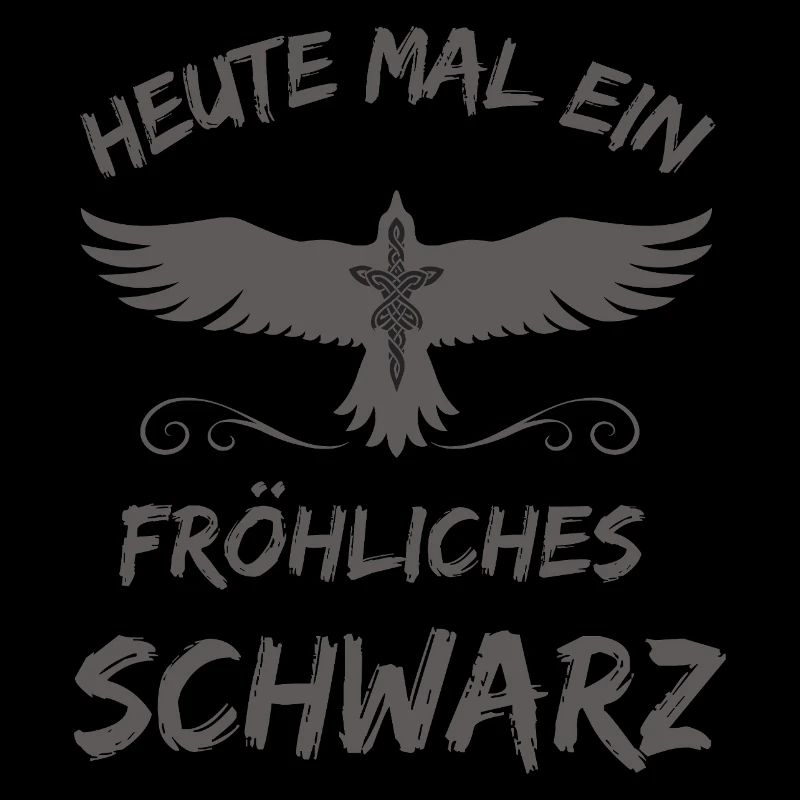 Heute mal ein fröhliches Schwarz-Rabe Krähe Gothic