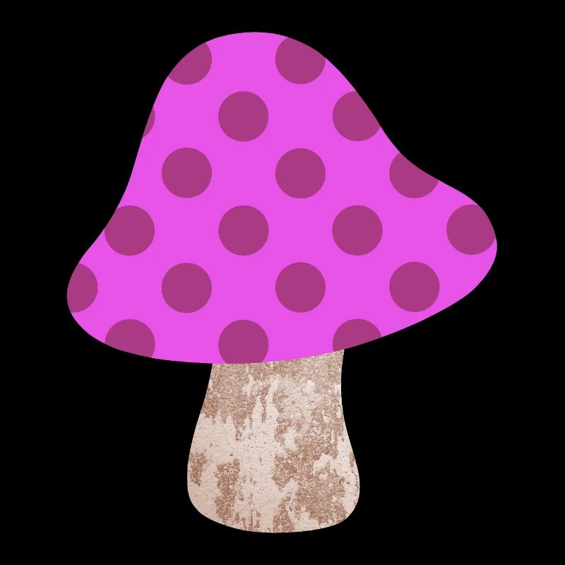 Mushroom Dots Pattern Dots Pink Nursery Happiness