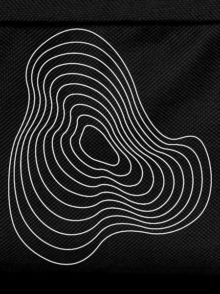 Contour Plasma Echoes Abstract Pattern