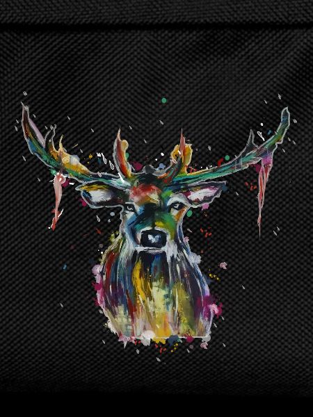 Bunter Hirsch