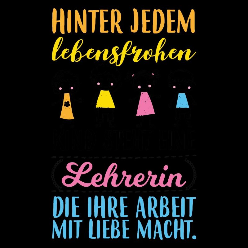 lebensfrohes Kind - Lehrerin mit Liebe