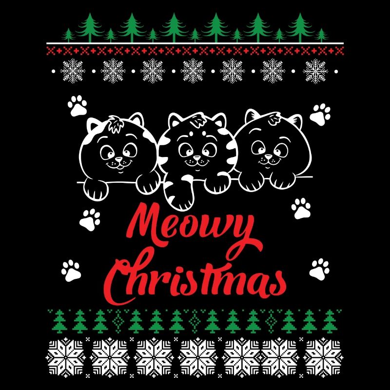 Laid de Noël Pull Meowy Noël