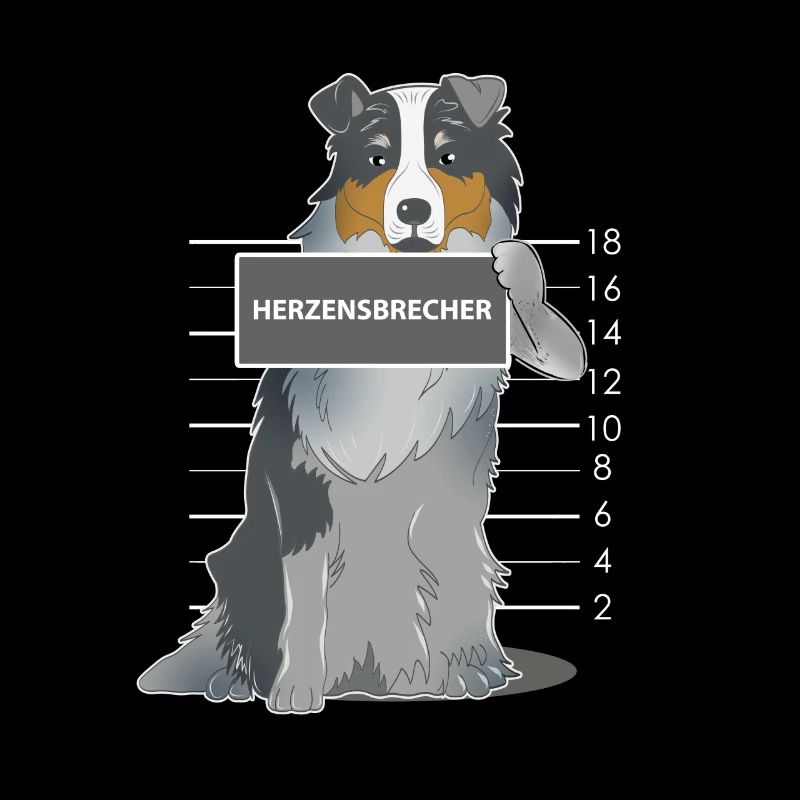 Australian Shepherd heartbreaker dog gift