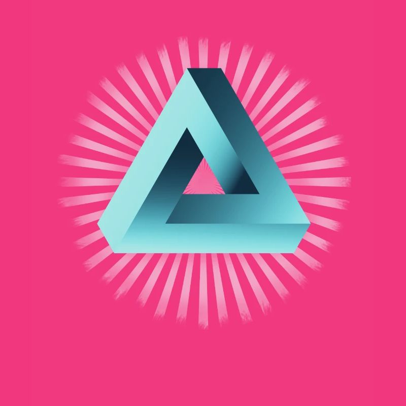 illusion illuminati triangle pyramid nerd math