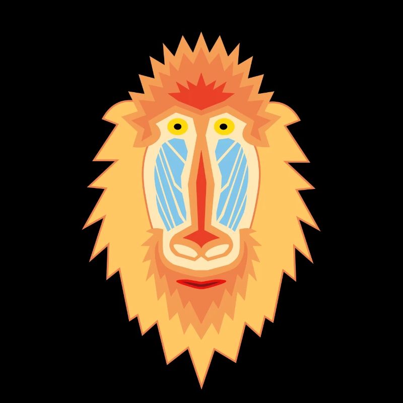 Mandrill Geometric