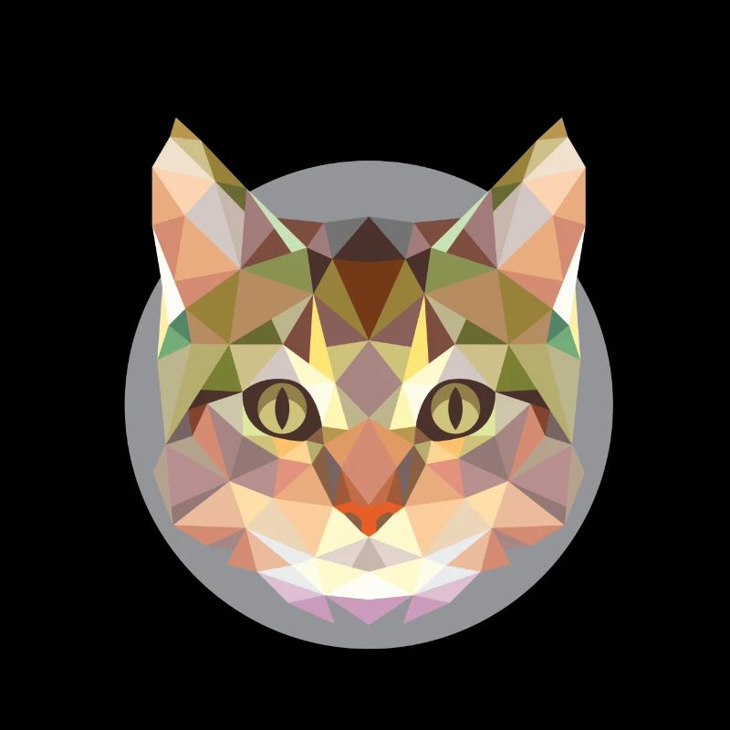 Chat, tête de chat moderne