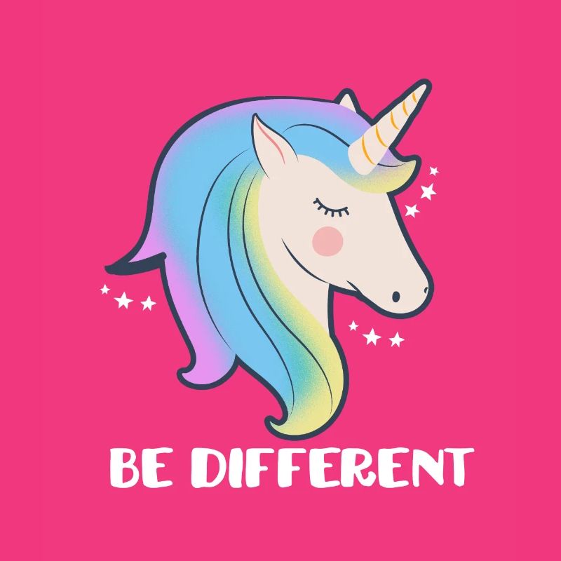 Sei ein anderes Einhorn