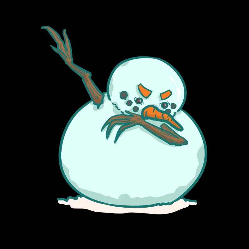 DAB snowman - winter - dancing