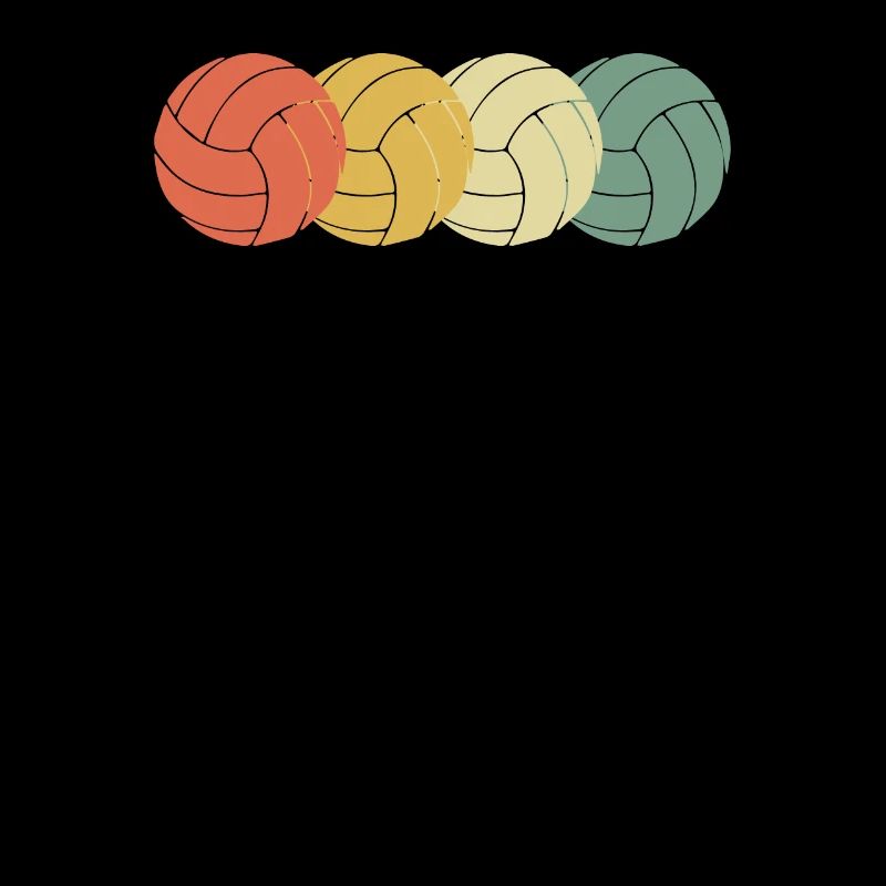 Volleyball 70s Retro Look