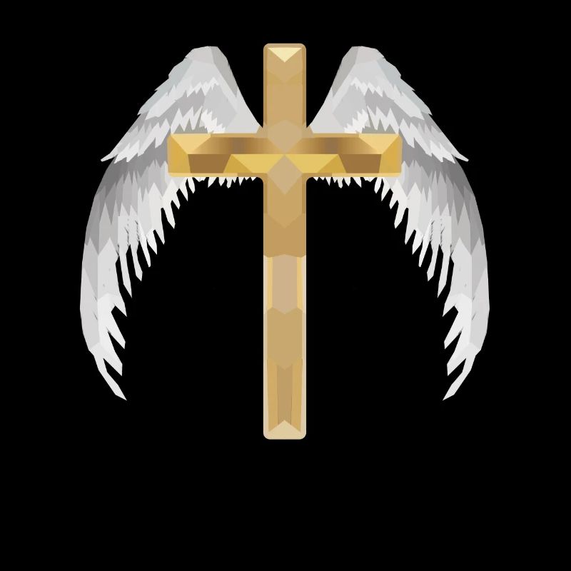 Polygone croix avec ailes