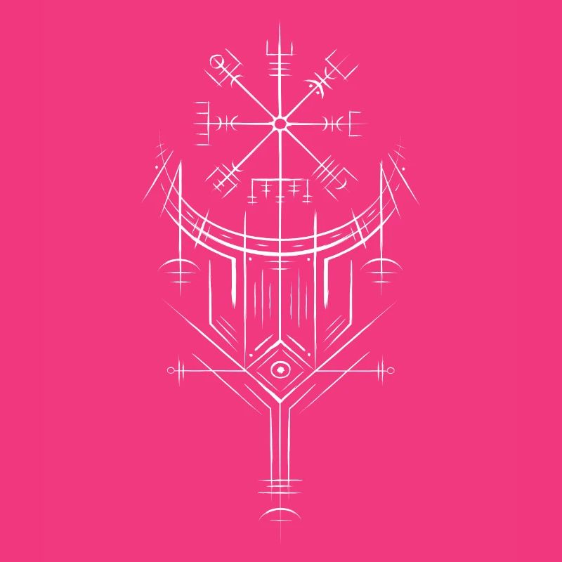Vegvisir Runes Compass - Germanic Celts Vikings