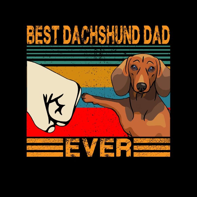 Bester Dackel Dad Ever Funny Cat Daddy Vatertag