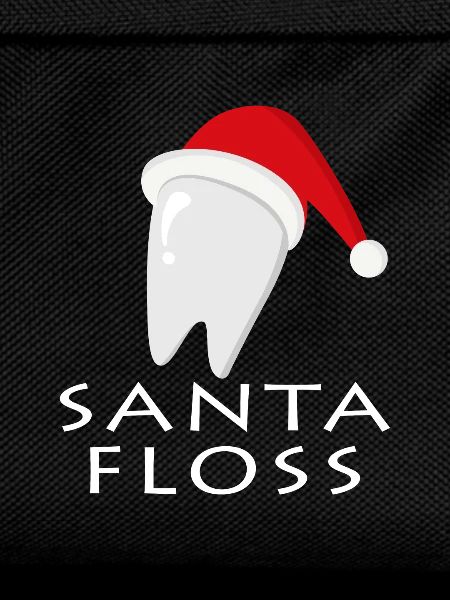 Santa Floss Zahnweihnachtslogo