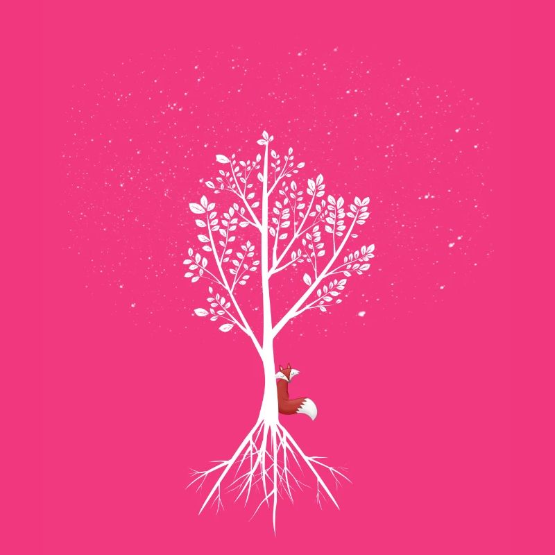 Willow with fox and roots