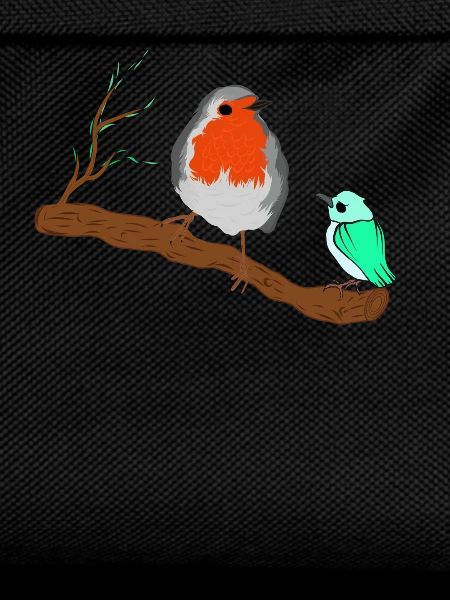 Pretty robin on a branch